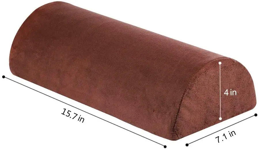 Halfmoon Memory Foam Bolster Pillow For Neck Back Lumbar Spine Knee Pain Relief Buy Memory