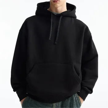 High Quality Custom logo Cotton Hoodies Heavyweight Fleece Hoodies Custom Blank Oversized Plus Size Men's Cotton Hoodies