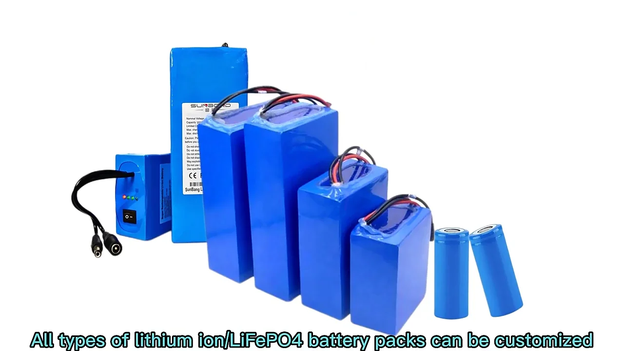 Rechargeable 18650 Lithium Battery Electric Motorcycle Bike Battery
