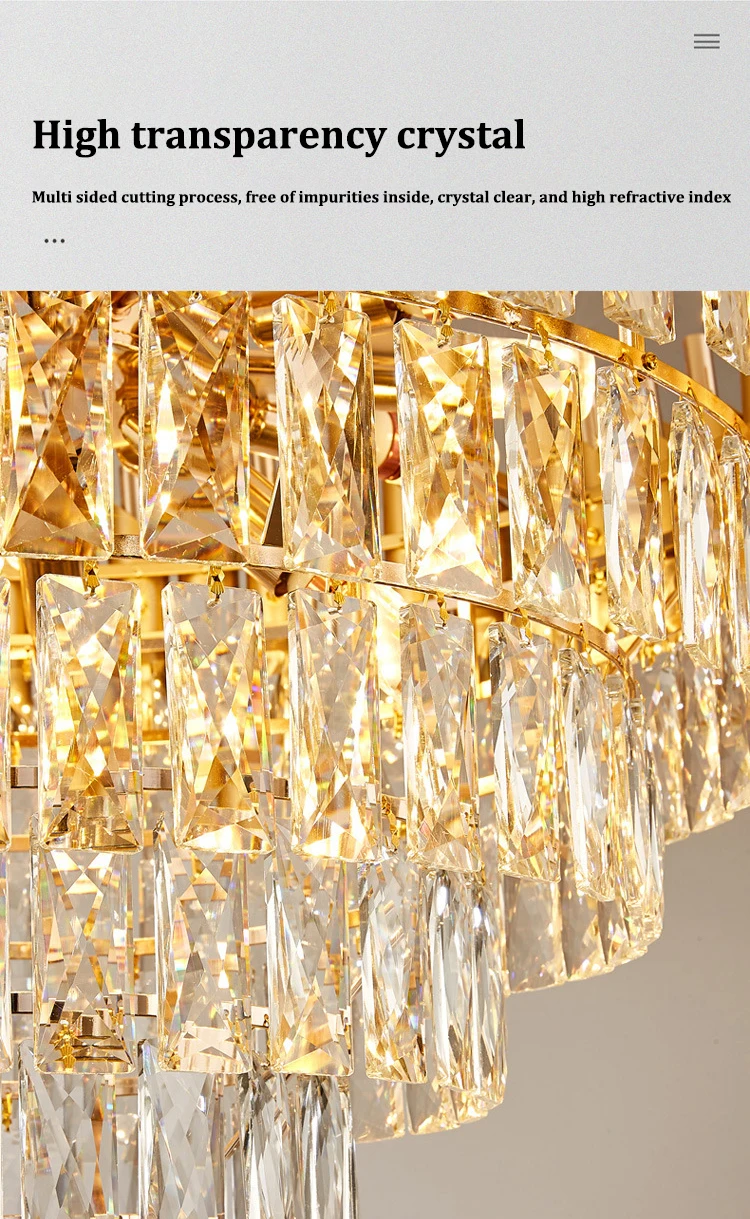 Project case easy to install modern fancy living room hotel lobby chandelier