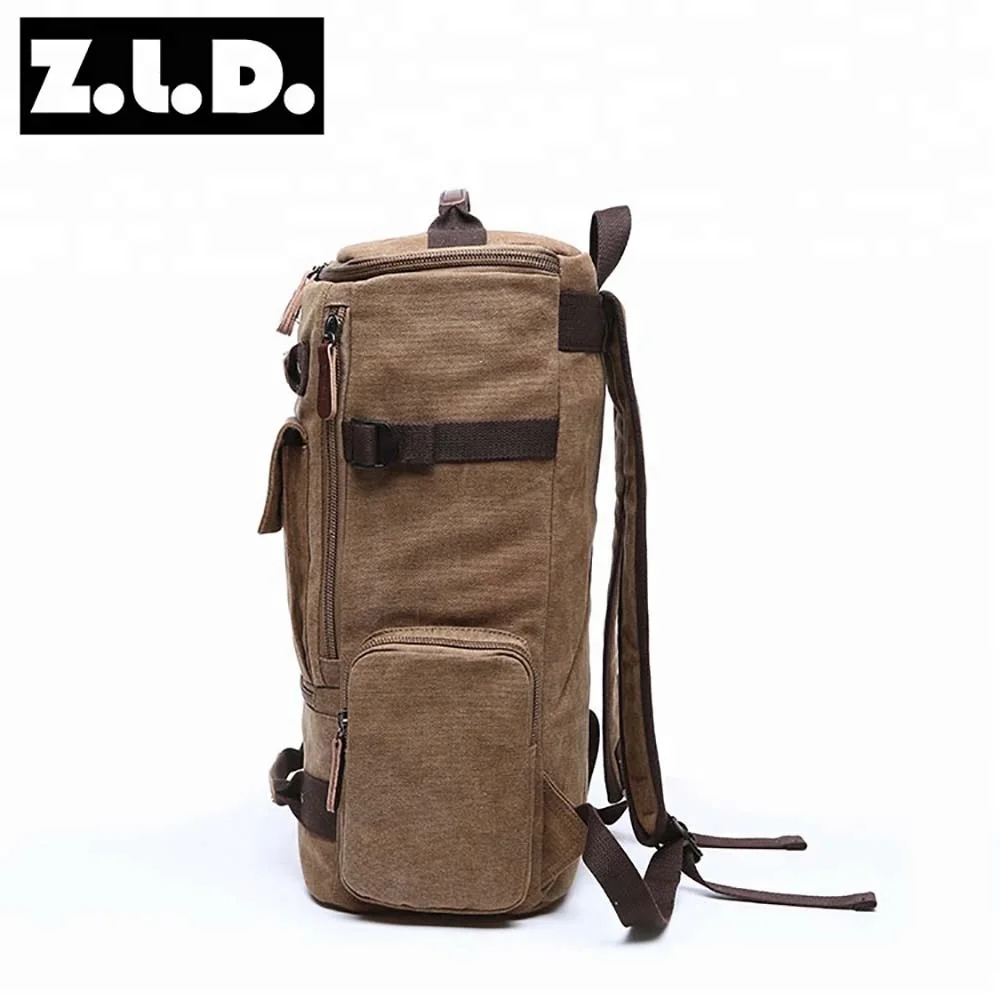 ZUOLUNDUO High Capacity Casual Canvas Travel Backpack Vintage Backpack Men's Backpacks 3 ZUOLUNDUO High Capacity Casual Canvas Travel Backpack Vintage Backpack Men's Backpacks - Image 3