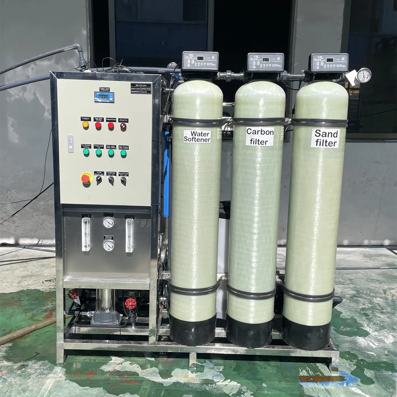 Water Refining Machine 500lph Reverse Osmosis Well Water Purifying Purification Machine RO ...