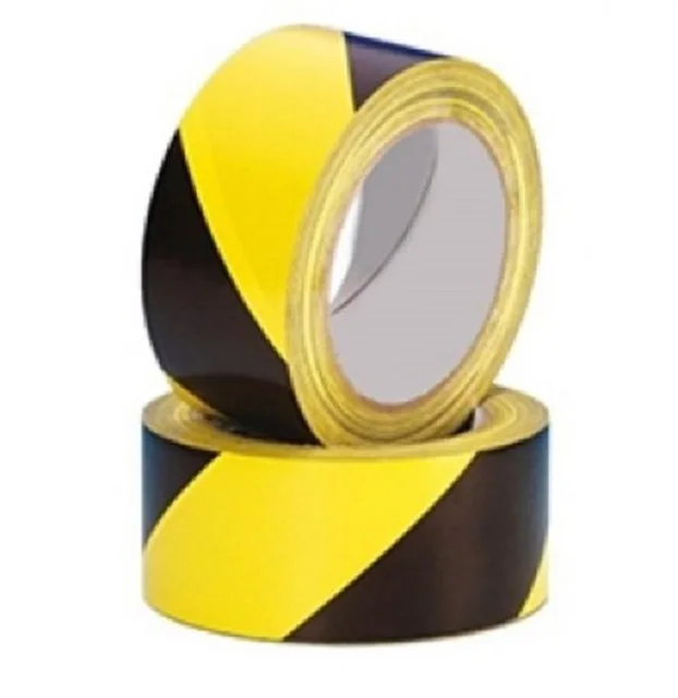Double Color Warning Tape  Sticky Floor Tape  Safety Warning Tape Yelloe/back Red/white Green/white