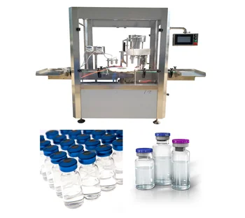 Vial filling and capping integrate machine oil vial bottle filling machine glass 10ml vial filling and crimping machine