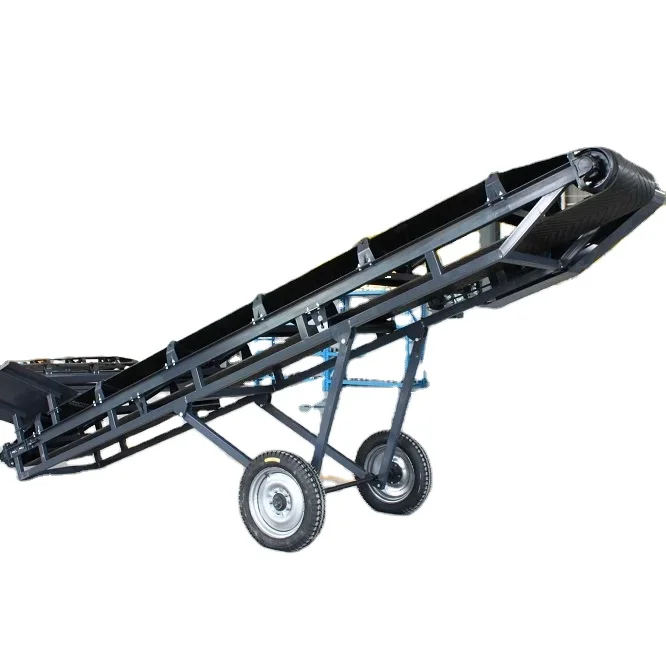 Soil Dirt Conveyor Portable Belt conveyor Mobile stacker 6 meters long ...