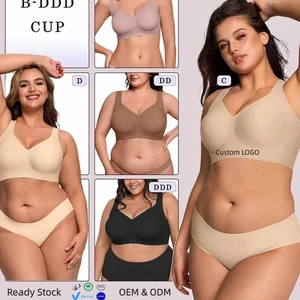 Custom Women Jelly Bra Plus Size Seamless Bras Full Coverage Comfortable Push-up Tshirt Bras Solid Pattern No Underwire BH