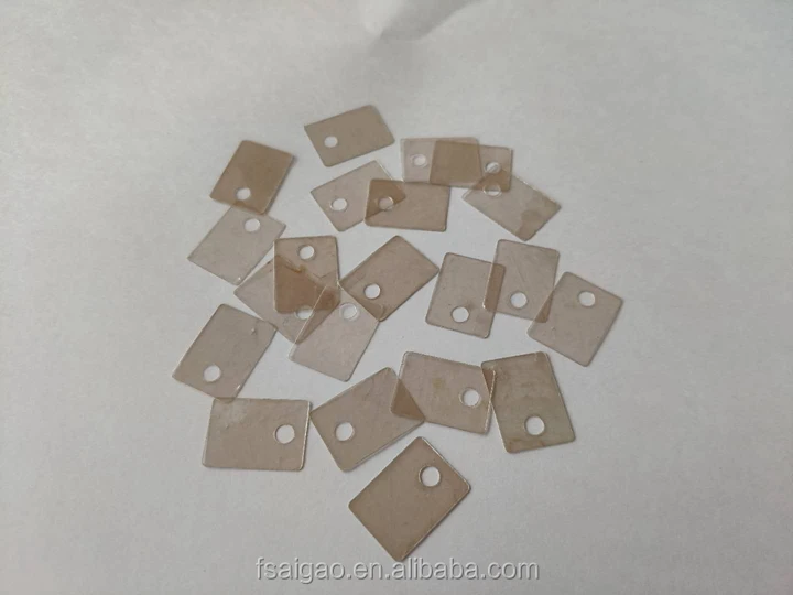 Transparent insulating mica sheet high temperature insulating gasket