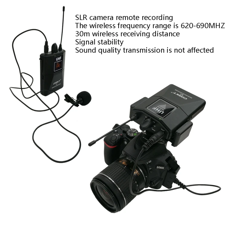 CORKT T1R1 Photography Interview Wireless Microphone SLR Radio DVD Digital Camera Mobile Phone Live Recording Microphone