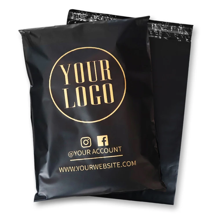 Private Design Recycled LDPE Plastic White Mailers Custom Shipping Bags for Clothing