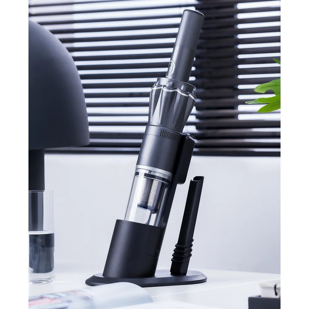 Penyedot Debu Portabel Nirkabel Mini Suzhou 120 W Model Genggam Tanpa Kantong dengan Filter HEPA untuk Penggunaan di Mobil & Hotel