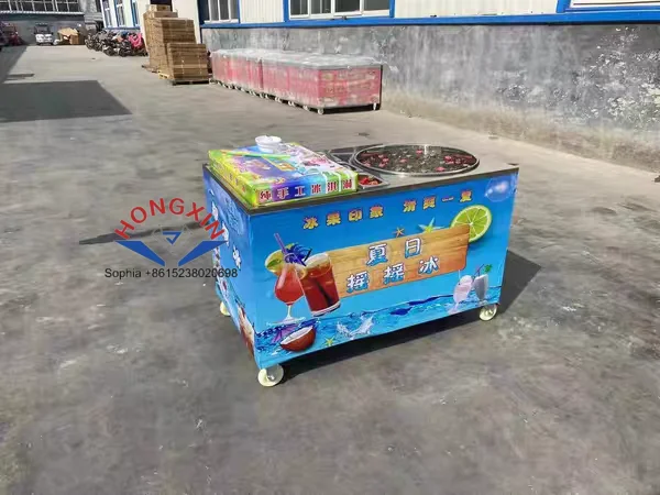 Thai Cola & Sprite Smoothie Maker Machine Trolley Ice Cream & Smoothie Machine with Motor Core Components