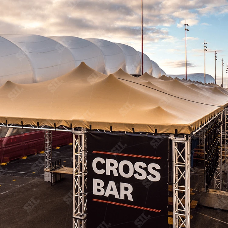 Outdoor Event Simple Large Spire Canopy Alloy Stage Tent Truss Roof Design Manufacturer Aluminum Arch Metal Comercial Truss Tent