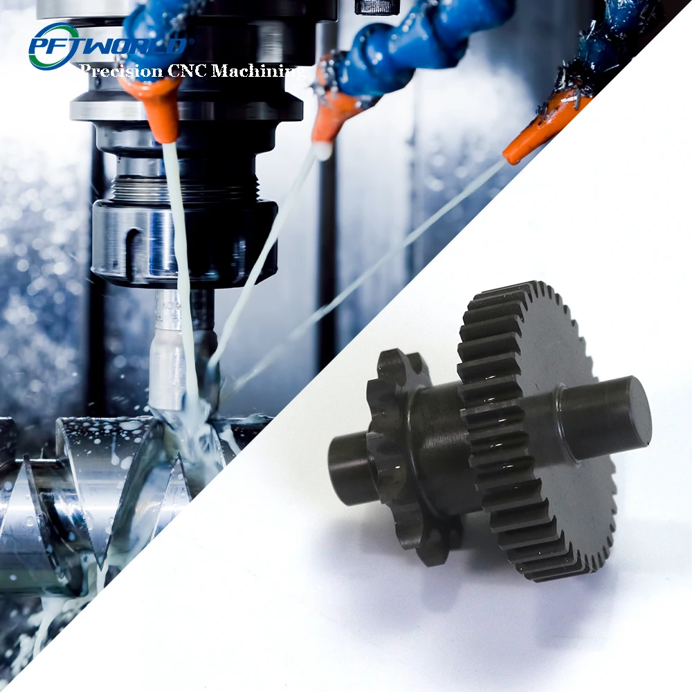 PFT Precision Custom Machining Cnc Turning Parts Stainless Steel Copper Brass Plastic Bevel Gear Pinion Spur Gear
