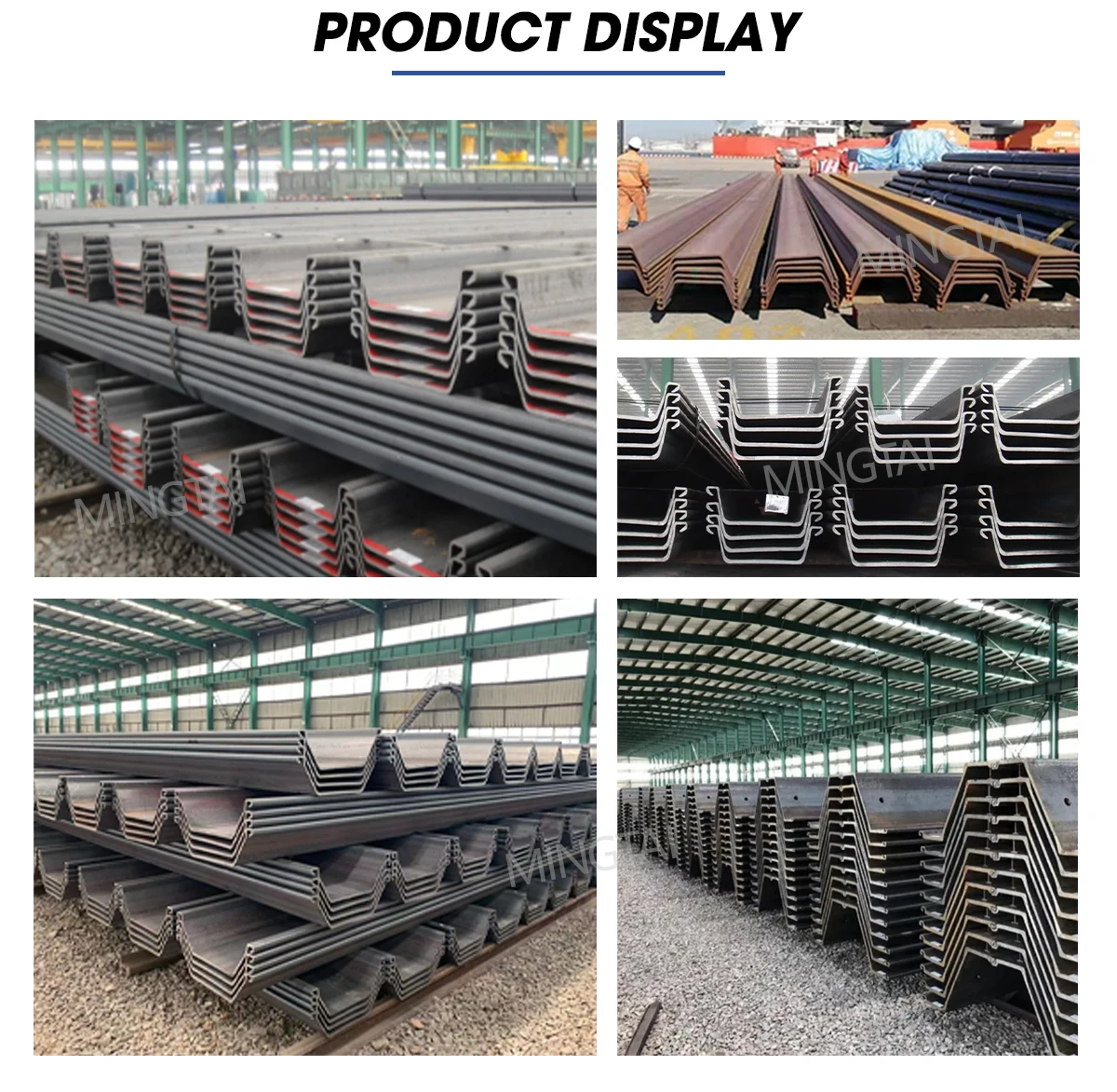 Hot Rolled Steel Sheet Pile Z Type Steel Sheet Pile Second Hand Steel ...