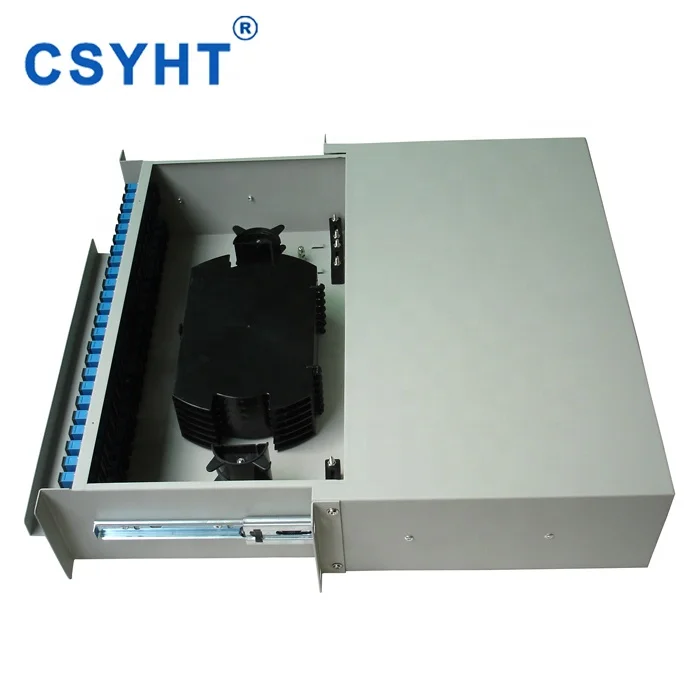 FTTX Network 96 Core 2U SC/ST/FC/LC Rack Mount Type ODF Fiber Optic Patch Panel