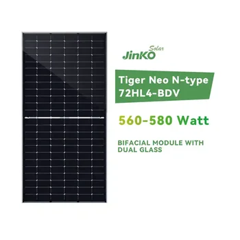 Jinko Tiger Neo N-type 72hl4-bdv Bifacial Module 560w 565w 575w 580w ...