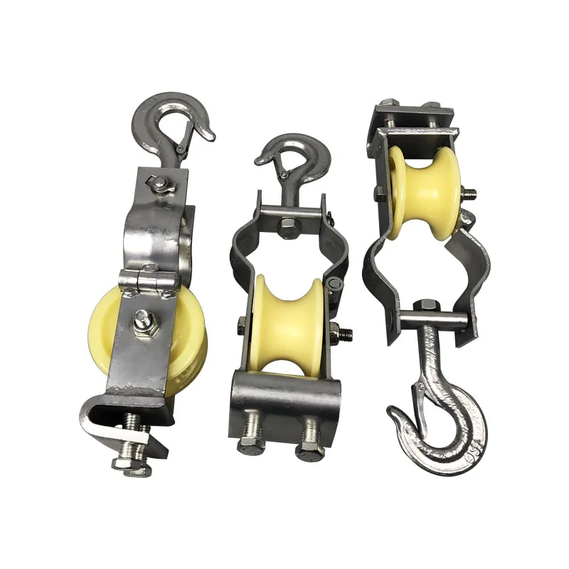 Single Cable Pulley Cable Roller,Galvanized Nylon Sheave Aerial Cable