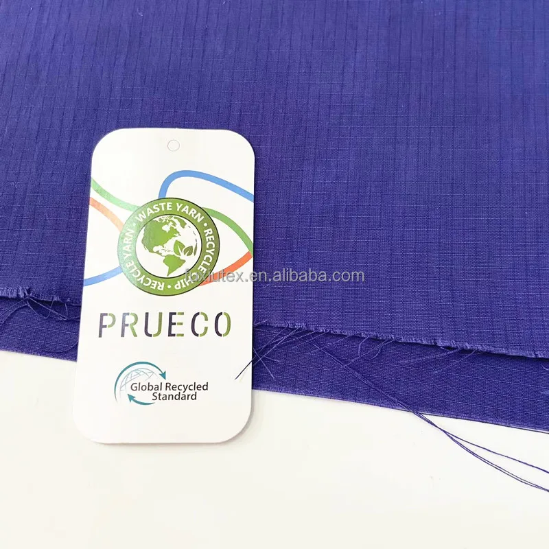 Half Eco Friendly 50% 55% Recycle Nylon Ripstop Half Rpet Nylon Taslon  Fabric - Buy Recycle Nylon Taslon Fabric,Half Rpet,Half Eco Friendly 50%  55% Recycle Nylon Ripstop Half Rpet Nylon Taslon Fabric