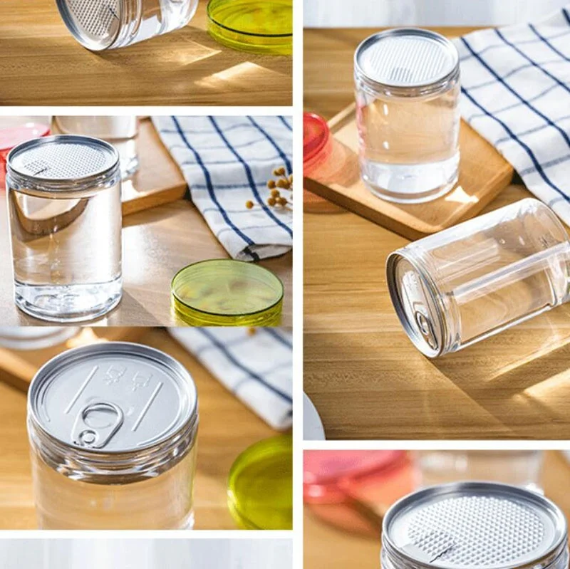 85mm Transparency PET Lid Multi-color Clear Cap for PET Can Plastic Screw Lids