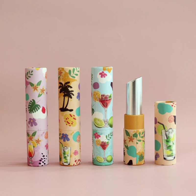 Paper Packaging Tubes High Quality Lipstick Container Round Custom Tube Packaging Lipbalm Tube Twist Up Paper Tube