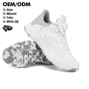 Factory Manufacturer Custom Design New Style Golf Shoe Oem Professional Simple Lightweight Golf Shoes for Women