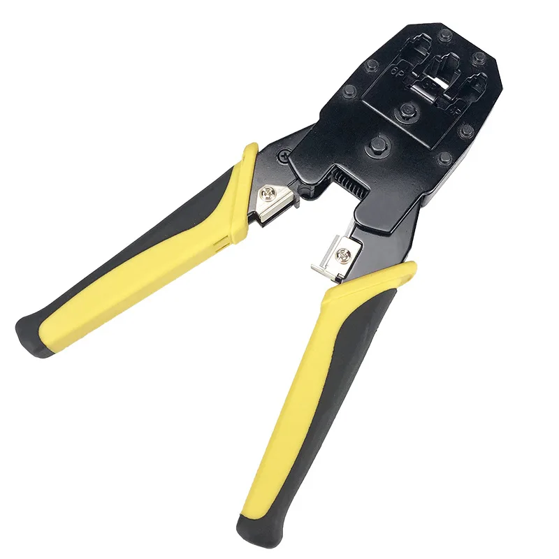 Good Quality RJ45 Crimp Tools Pass Through Ethernet Crimping Tools for Cat6 Cat5 Cat5e RJ45 Connectors with Replacement Blade
