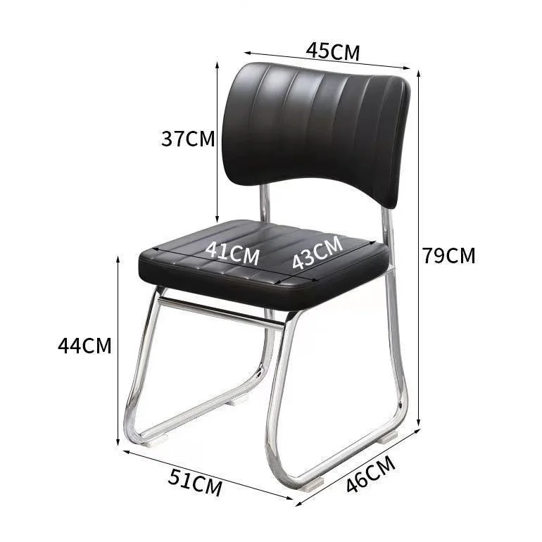 Office Chair Metal Leg Ergonomic Office Chair Wholesale for School Living Room Outdoor Hotel Hall Use