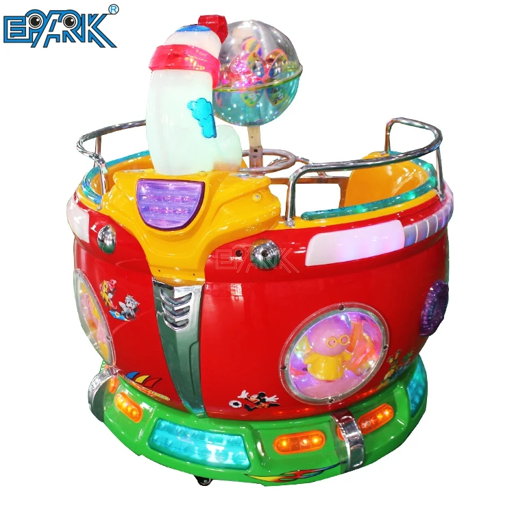 Kids Coin Operated Kiddie Rides Paradise Game Machine Electronic Rotating Rides Games