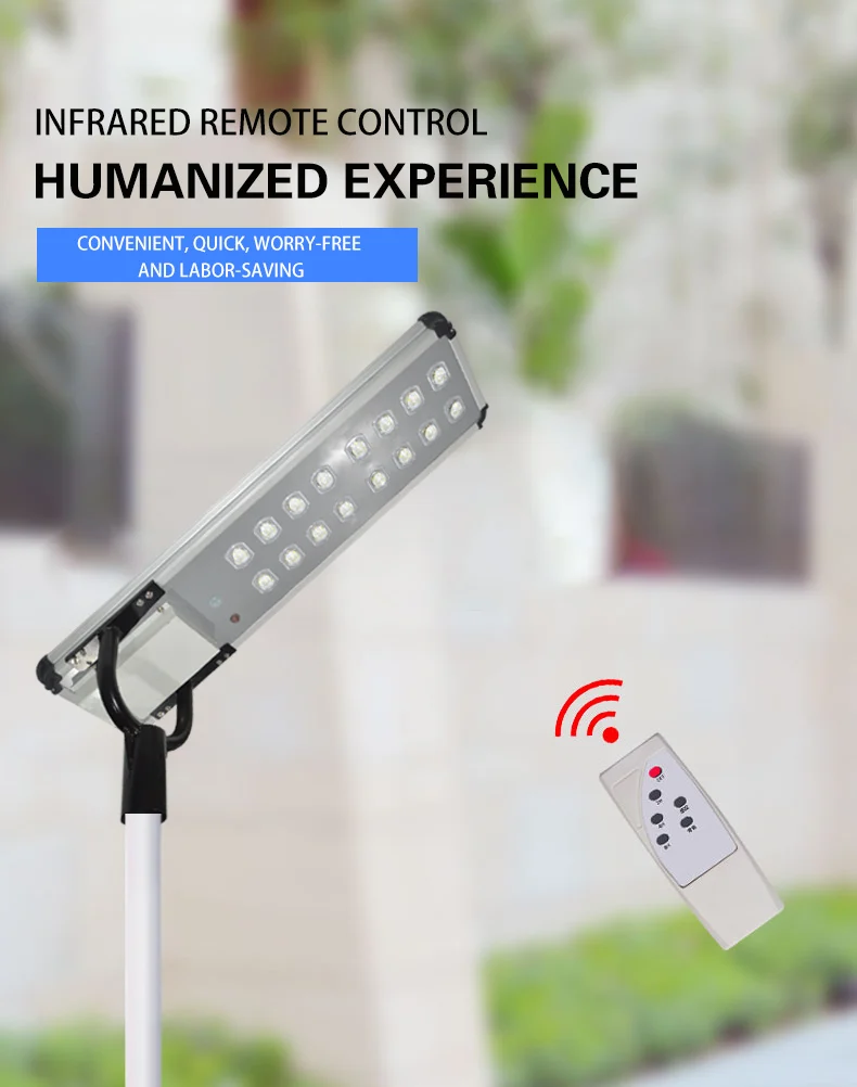 LED Light Source All-In-One Solar Lamp with 25.6V 32Ah Battery Capacity