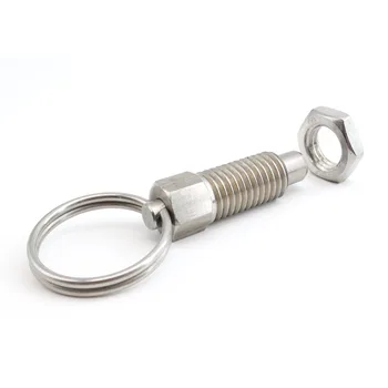 Sydien 4Pcs Stainless Steel Spring Plungers With Pull Ring Index