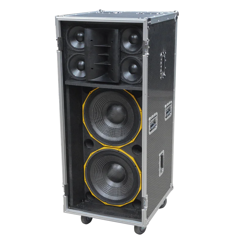Novedad: Altavoz TH6215 dual de 15 pulgadas, 3 vías, en estuche de transporte para escenarios, 1800 W RMS, audio profesional para espectáculos al aire libre, bodas y eventos