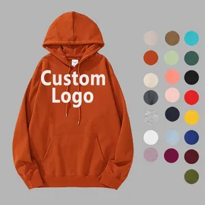 Men's Casual Pullover Hoodie Thick Hooded Clothing Custom Manufacturers Long Length