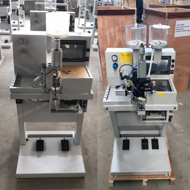 Rivet Bead Pearl Automatic Attaching Setting Beading Machine