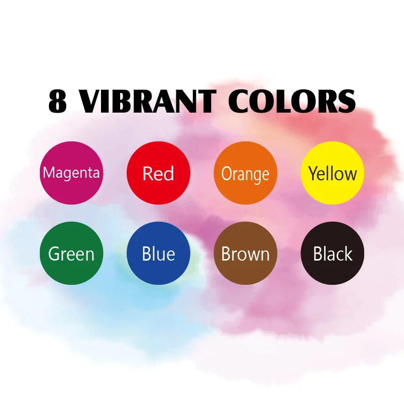 Хит продаж 8 видов цветов жидкости акварельных красок для детей 100% нетоксичные краски для лица для детей