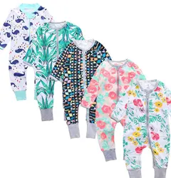 50styles Newborn Boy Clothes for babies Toddlers Long Sleeve Floral Print Baby Girl Children