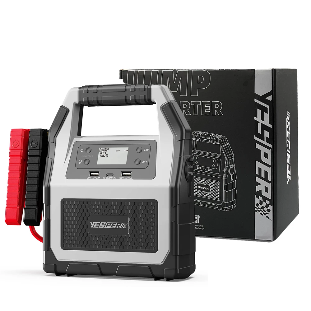 EPower-99C 多機能ジャンプスターター Yesper99C多機能ハイパワー42000 mah 6000Aディーゼル車ジャンプ