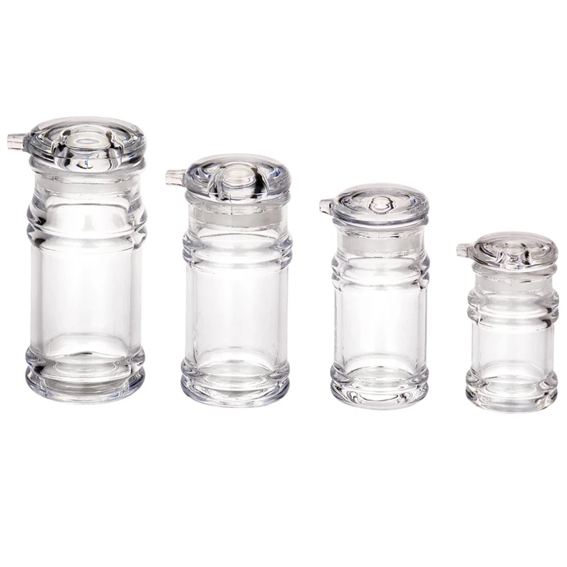 Best Seller Restaurant Soy Sauce Dispenser 190ml 6oz Oil And Vinegar Bottle Clear Acrylic Cruet