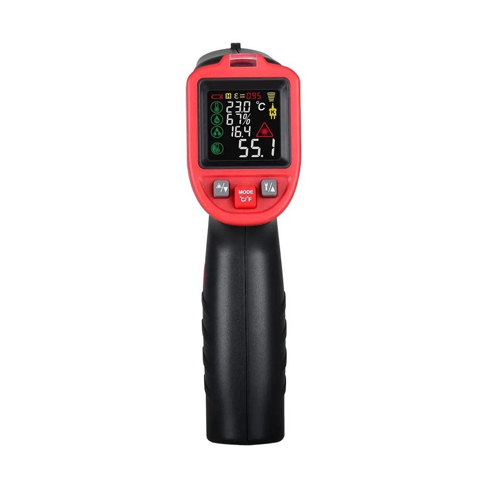 WINTACT WT323E  Laser Temperature Gun Digital Industrial Optical Pyrometer  Handheld Non Contact Industrial Pyrometer