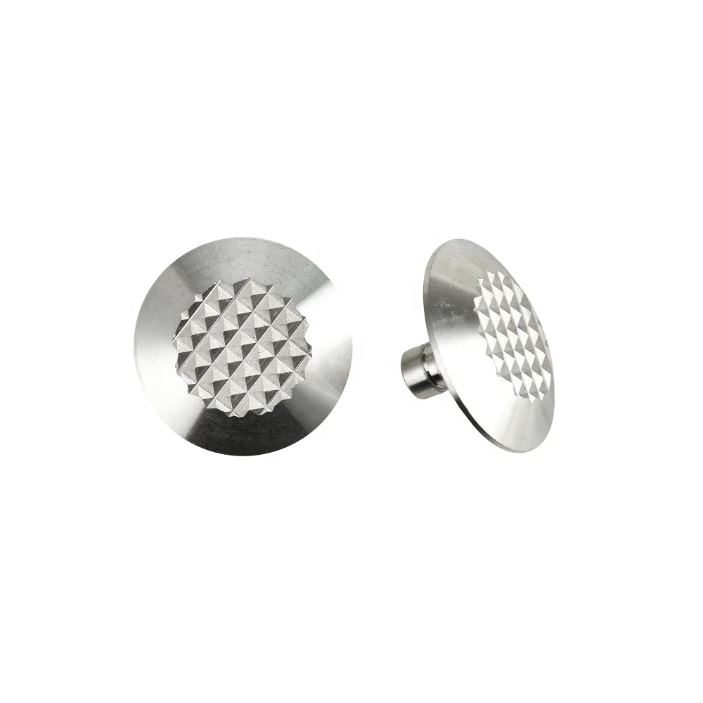 10 Clous Tactiles En Acier Inoxydable Pour Trottoirs Et Allées - Repères Pour Malvoyants, Antidérapants, Installation Facile (3,5 X 3,5 Cm)