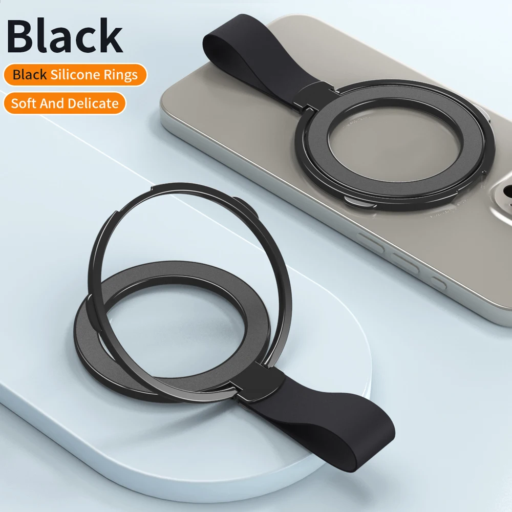 Super Power N52 Foldable 180 Rotation Phone Ring Holder With Magnetic Phone Mount Metal Ring Finger Kickstand Cell Phone