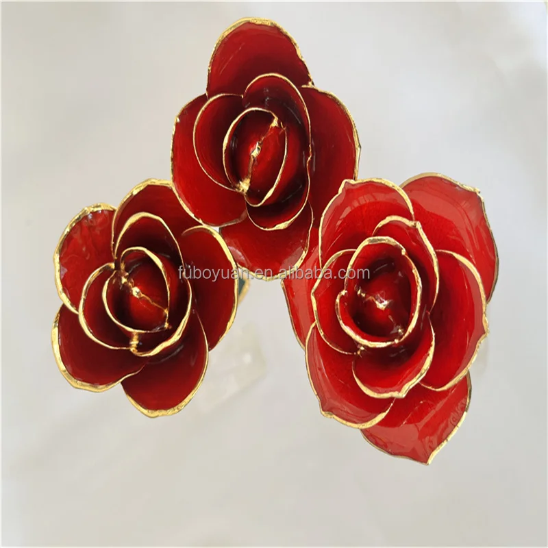 Rose éternelle Plaquée Or 24 Carats – Superbe Idée Cadeau Pour La Saint-Valentin Ou Noël