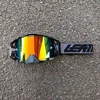 Double-layer anti-fog, black frame, red lenses
