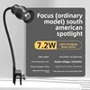 Adjustable focus 7.2w white to yellow light