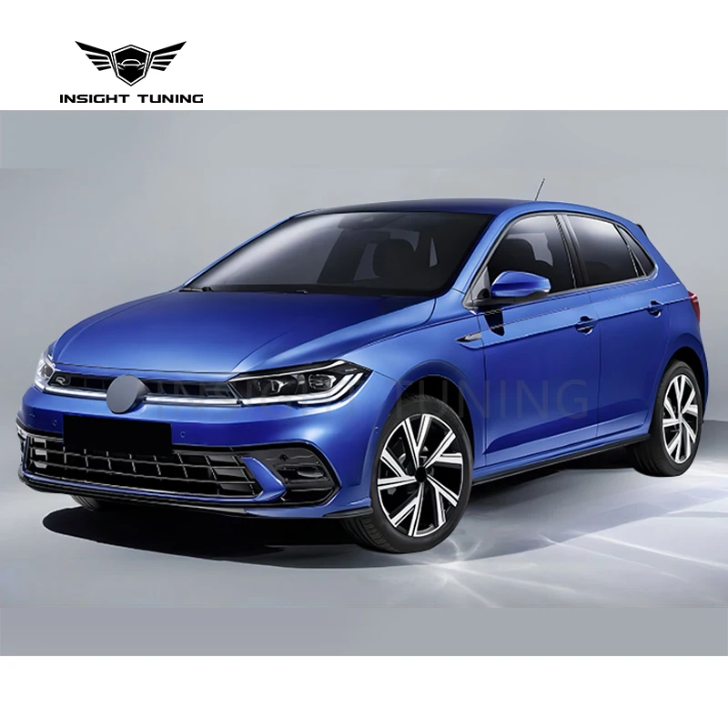 Hot Selling Front Bumper Diffuser Head Light Led Lamp Bodykit for VW Polo Convert to R Line 2022 Body Kit