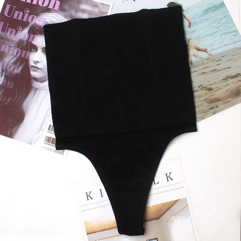 High Quality Mid Waist Shaping Slimming Underwear for Ladies Soft Knitted European and American G-String Panties
