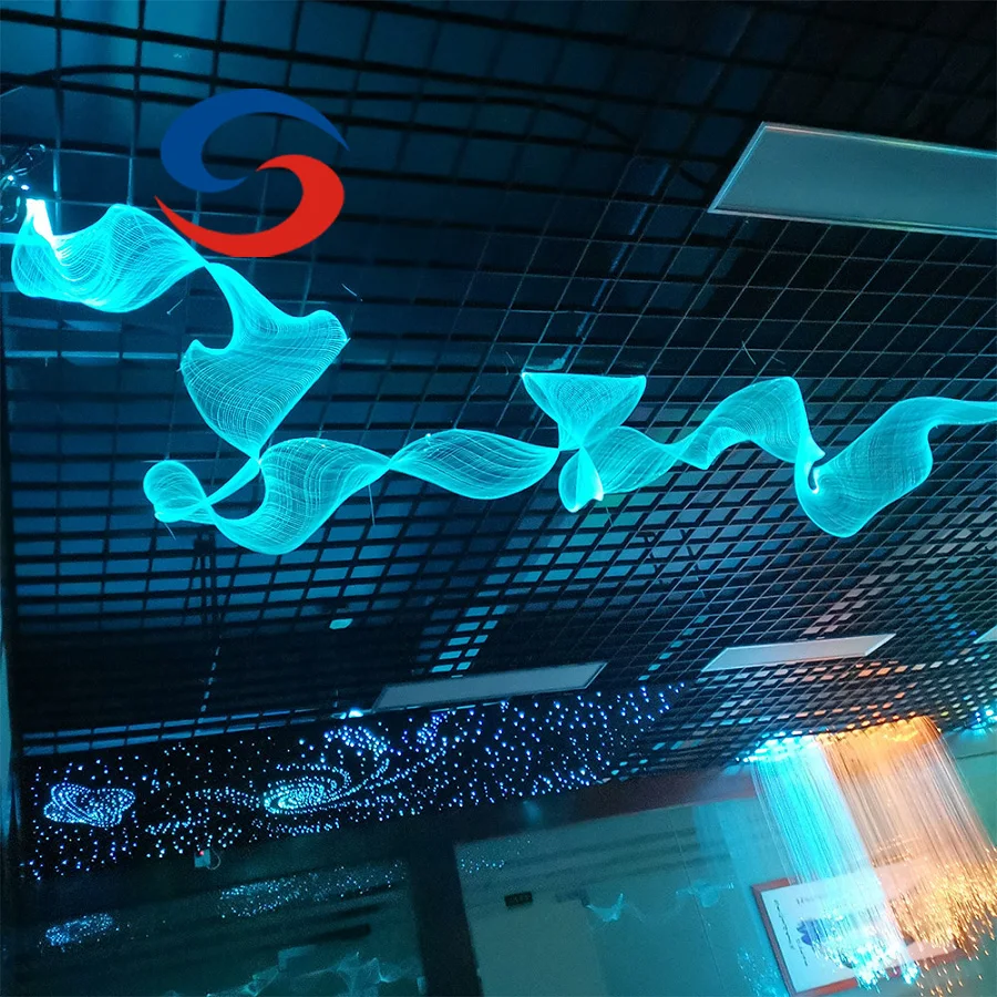 RGB LED Fiber Optic Mesh Net - IP44 Decorative Lighting 50K Hours CE/ROHS