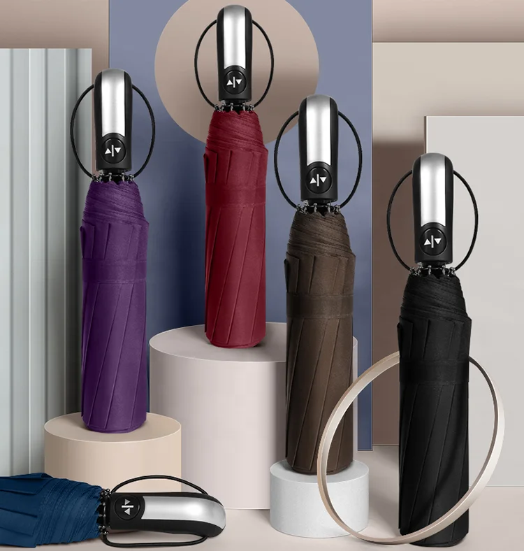 Оптовая продажа с фабрики зонтик для путешествий логотипом на заказ цветной дизайн металлическая рама ветрозащитные автоматические складные