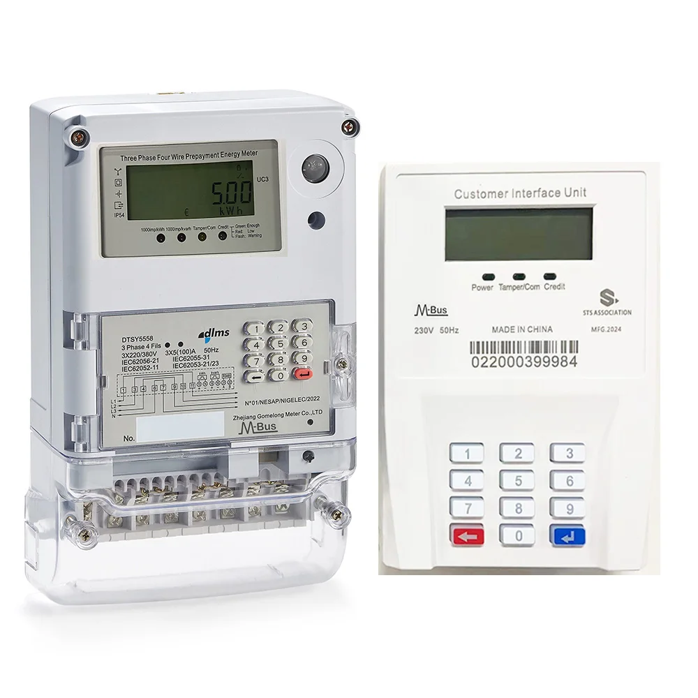 Three Phase STS Keypad Prepaid Smart Electric Energy Meter Modular AMI ...