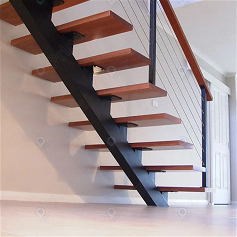 Building Materials Wall Stairs Led Light Step Indoor Original Wood Staircase Class