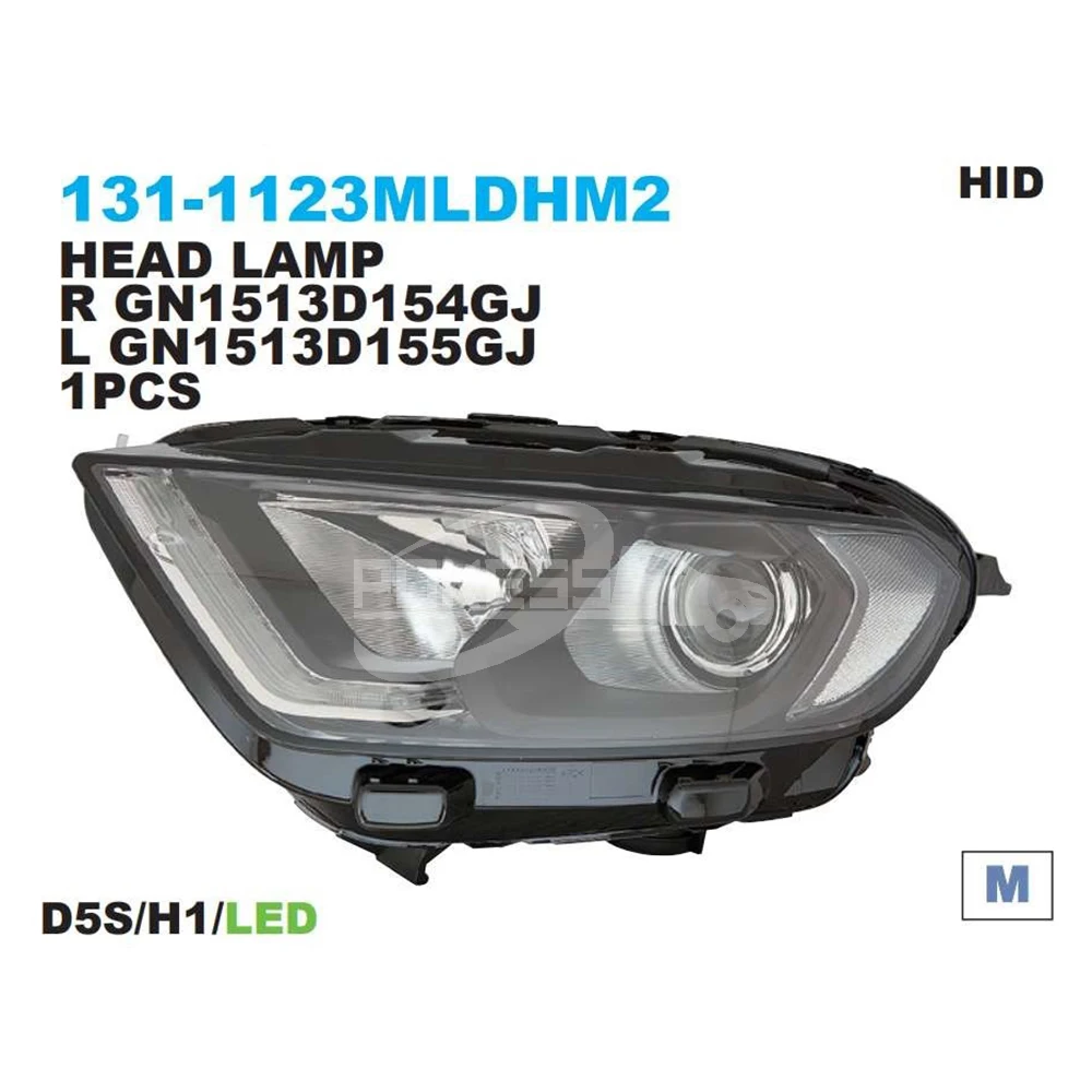 Car Headlamp GN1513D154GL GN1513D154GJ 131-1123MRDHM2 Front Right HID ... — 2